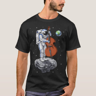 Camiseta Toca Contrabaixo Astronauta