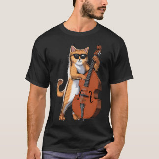 Camiseta Toca Contrabaixo Gato