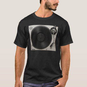 Camiseta Toca Discos Gramofone Vinil Gira-discos