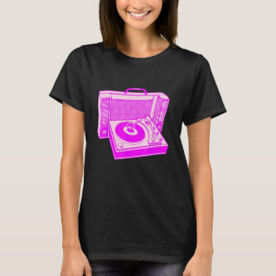 Camiseta Toca-discos Legal DJ Vinil Música Radio Vintage 80