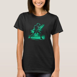 Camiseta Toca Guitarra Elétrica Instrumento Contrabaixo Elé
