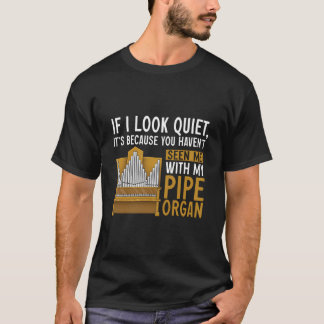 Camiseta Toca Instrumento de Órgão de Tubos Organista de Ig