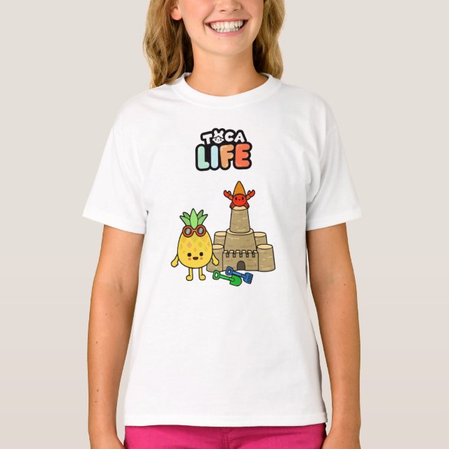 Camiseta Toca Life Toca Boca Toca World Beach (Frente)