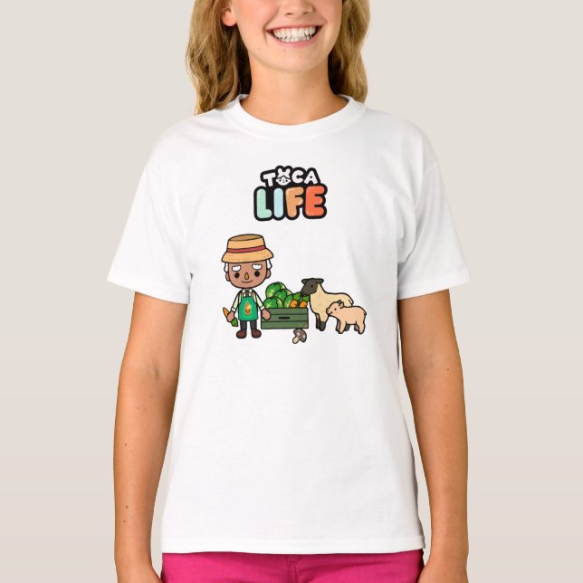 Camiseta Toca Life Toca Boca Toca World Farmer (Frente)