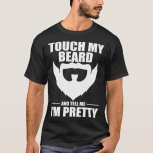 Camiseta Toca na minha barba e diz-me que sou Bonito Homem 