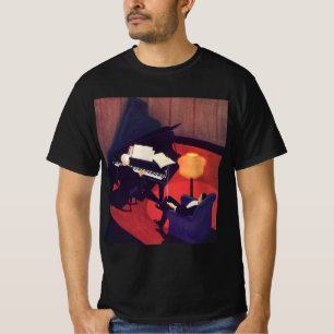 Camiseta Toca piano Sala de Música Art Déco Vintage Pianist
