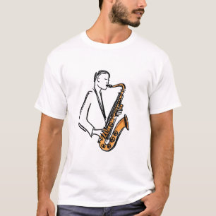 Camiseta Toca Saxofone – Amante da Música