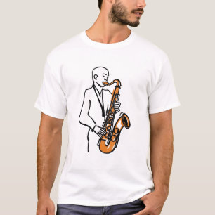 Camiseta Toca Saxofone – Amante da Música