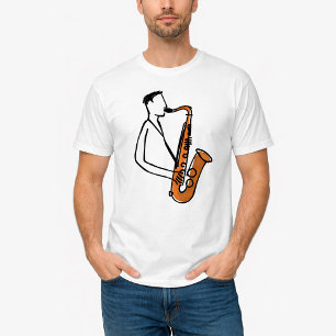 Camiseta Toca Saxofone – Amante de Música