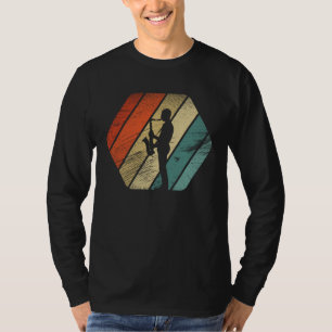 Camiseta Toca saxofone retrô vintage escola antiga 3