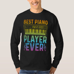 Camiseta Toca-Teclado Pianista Melhor Pianista