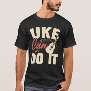 Camiseta Toca Uke Ukulele Música de Guitarra Havaiana
