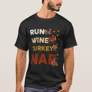 Camiseta Toca Vinho Dormir Dormir Longa Folha Engraçada Açã