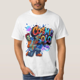 Camiseta Toca Violão Alien Solo Cósmico Arte de Música Espa