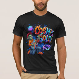 Camiseta Toca Violão Alien Solo Cósmico Arte de Música Espa