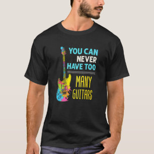 Camiseta Toca Violão Guarda Baixo Elétrico Muitos Violões
