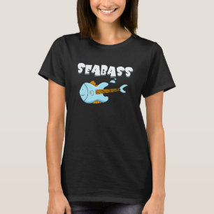 Camiseta Toca Violão Sea Baixo Guitarra Baixista Música Div