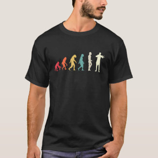 Camiseta Toca Violino Evolução Retro Violinista Vintage Cl