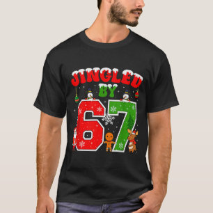 Camiseta Tocada Por 67 Meme Divertido Seis Sete Natal 6 7