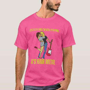 Camiseta Tocado de Guitarra de Heavy Metal Engraçado Banda 