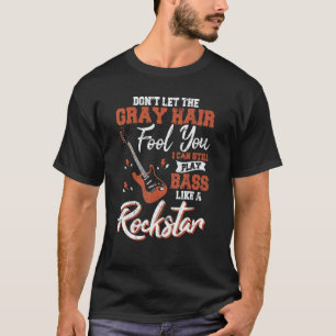 Camiseta Tocador de Baixo Homem Tocador de Guitarra Baixo B