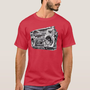 Camiseta Tocador de Ghetto Hip Hop 80s 90s Gangster Rap da 