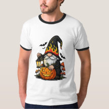 Camiseta Tocador de Sino de Gnome de Halloween