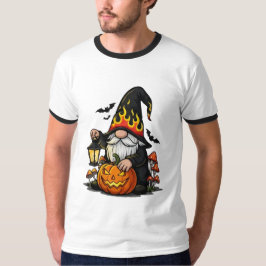 Camiseta Tocador de Sino de Gnome de Halloween