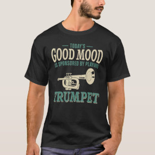 Camiseta Tocador de Trompete Vintage O Bom Humor de Hoje é