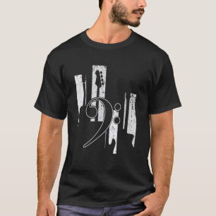 Camiseta Tocadores de Baixo Vintage Música Guitarra Vintage