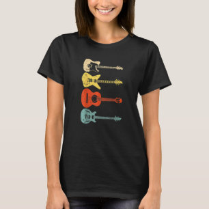 Camiseta Tocadores de Guitarra Legais Homens Mulheres Gui V