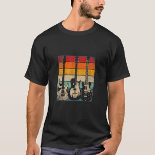Camiseta Tocadores de Guitarra Legais Homens Mulheres Vinta