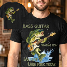 Tocando Baixo Personalizado Vida de Pesca no Lago 