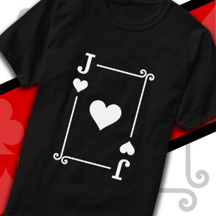 Camiseta Tocando Cartões Cartão de Tomada de Cartões