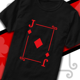 Camiseta Tocando Cartões Cartão de Tomada de Ouros