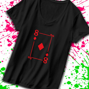 Camiseta Tocando Cartões - Oito Cartões de Diamantes Fato