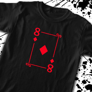 Camiseta Tocando Cartões - Oito Cartões de Diamantes Fato