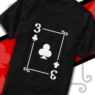 Camiseta Tocando Cartões Tabuleiro Figurino 3 Clusters Plac