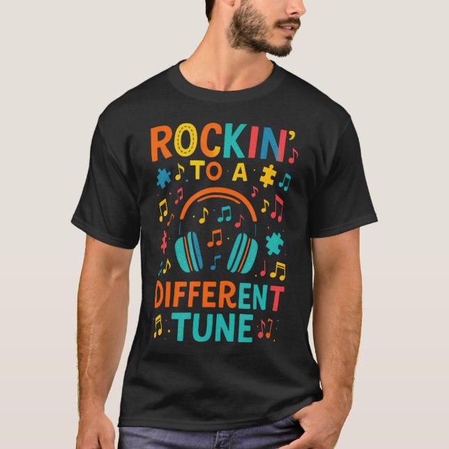 Camiseta Tocando em uma Melodia Diferente - Conscientização (Frente)