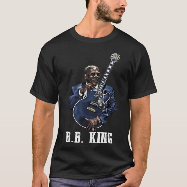 Camiseta Tocando guitarra - Retro Dift King B.B Essential  (Frente)