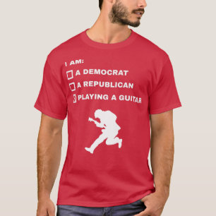 Camiseta Tocando Um Guitarra, Banda Elétrica, Guitarrista