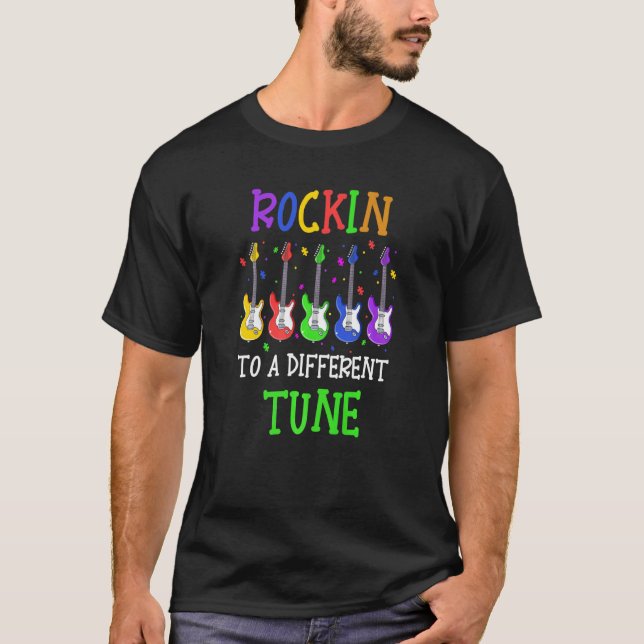 Camiseta Tocando uma melodia diferente Autismo (Frente)