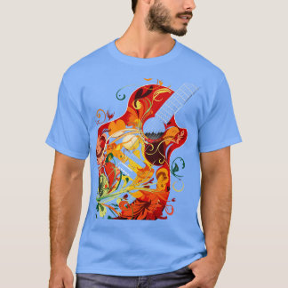Camiseta Tocando Violão, Guitarista, Música, Vida Engraçado