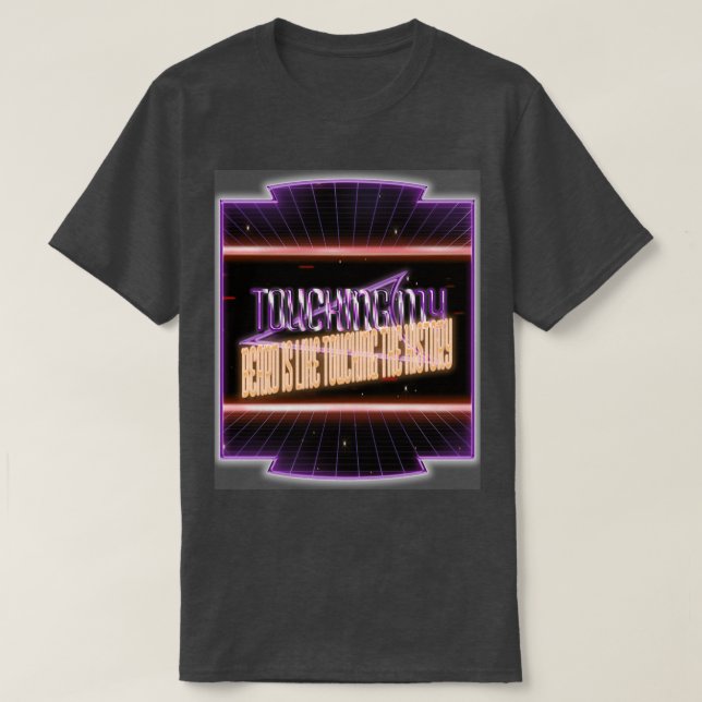 Camiseta Tocar a minha barba é como tocar a história Cla (Frente do Design)