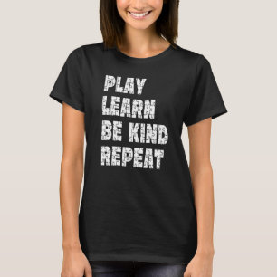 Camiseta Tocar Aprender A Ser Gentil Repetir Autismo Sensib