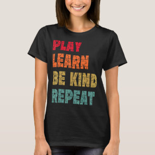 Camiseta Tocar Aprender A Ser Gentil Repetir Autismo Sensib