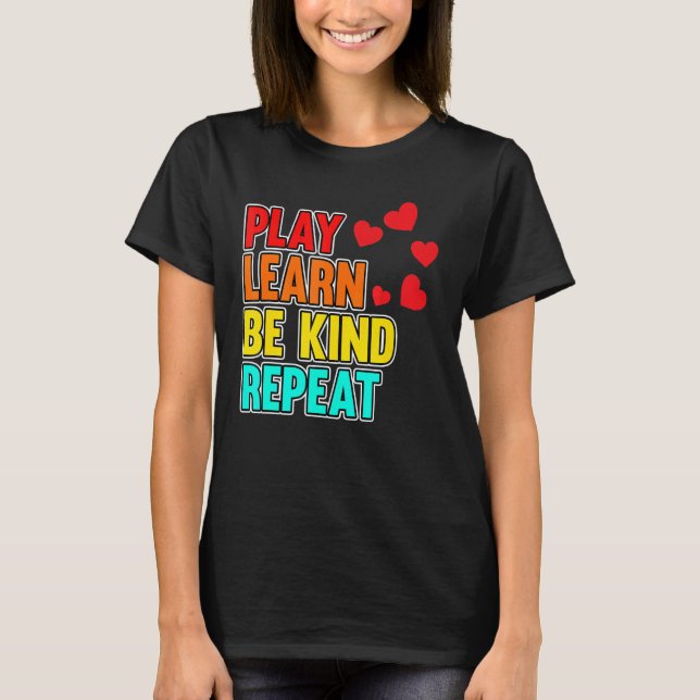 Camiseta Tocar Aprender Ser Um Bom Sensibilização Para A Sa (Frente)