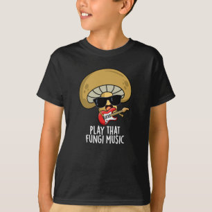 Camiseta Tocar Essa Música Engraçada, Mushroom Engraçado, J