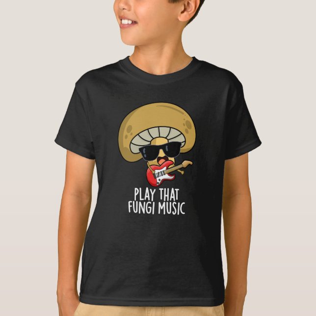 Camiseta Tocar Essa Música Engraçada, Mushroom Engraçado, J (Frente)