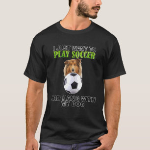 Camiseta Tocar Futebol Hang W Dog Collie